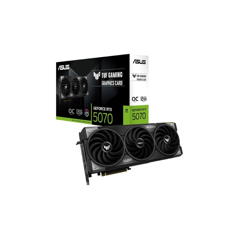 کارت گرافیک ایسوس مدل TUF Gaming RTX 5070 OC حافظه 12 گیگابایت کارت گرافیک ایسوس مدل TUF Gaming RTX 5070 OC حافظه 12 گیگابایت