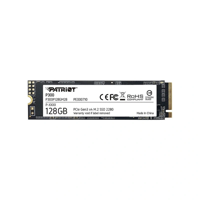 حافظه اس اس دی اینترنال پتریوت P300 M.2 2280 NVMe ظرفیت 128 گیگابایت حافظه اس اس دی اینترنال پتریوت P300 M.2 2280 NVMe ظرفیت 128 گیگابایت